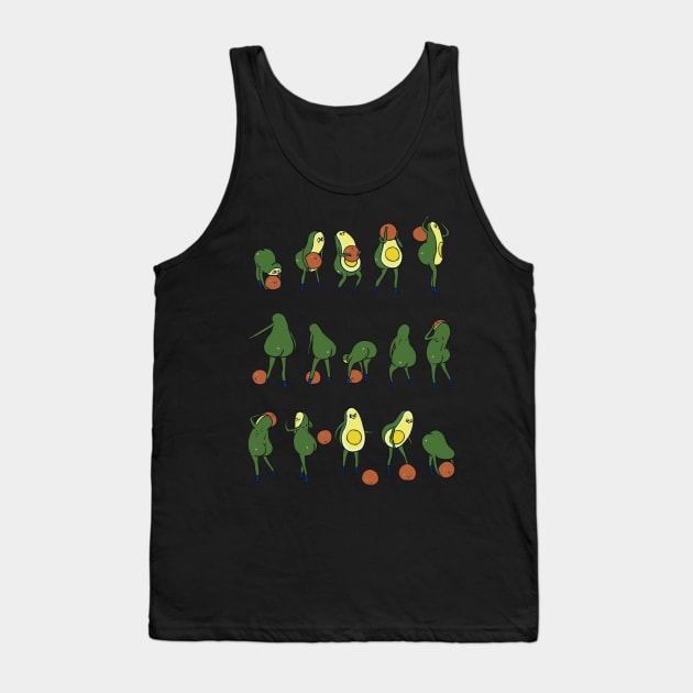 DBall over the shoulder with Avocado Tank Top by huebucket